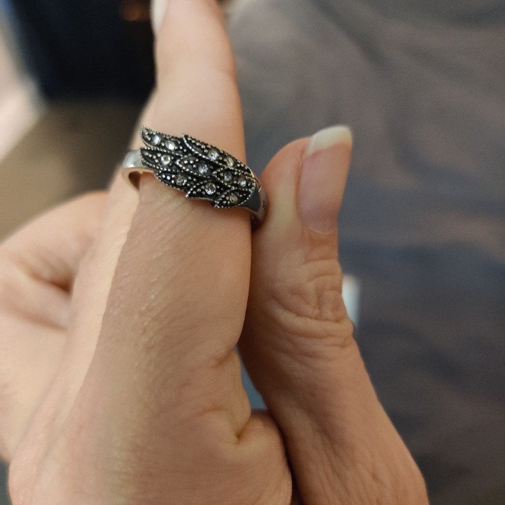 Feather Ring -"Woman of God"